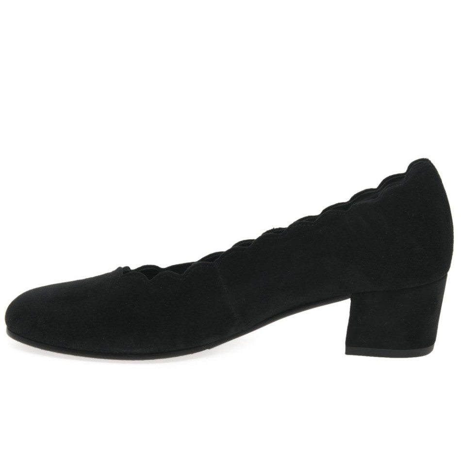 Gabor Daim Noir | Escarpins Femme Gigi Exclusifs